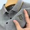 (Se admite la entrega en una sola pieza) Camiseta de manga corta para hombre de verano bordada talla grande polo shirt moderna de negocios Comercio exterior Al por mayor