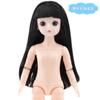 Boneca nua de corpo de 30 cm 6 bjd boneca feita à mão 3d olho real 23 articulação móvel músculo geral corpo maquiagem mudança