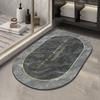 Alfombrilla de Piso de Tierra de Diatomeas en Stock, Alfombrilla Absorbente para Baño, Felpudo de Mármol para Cocina, Alfombrilla Absorbente Antideslizante de Secado Rápido para Entrada de Baño