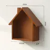 Caja de almacenamiento de madera vintage para artículos varios, a prueba de polvo para el hogar, caja de joyería, flor de begonia, escritorio de sala de estar, habitación, caja de almacenamiento de sentido avanzado