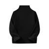 Roupas Infantis Qiaoyu Camiseta de Gola Alta Meia Outono e Inverno Estilo Novo Veludo Cor Lisa Camada Base para Meninos e Meninas