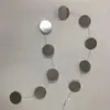 Cuentas de Posicionamiento para Bodas Oro Plata Lentejuelas Redondas Cuentas de Hilo Atmósfera Festiva de Boda Decoración de Techo Adornos Colgantes