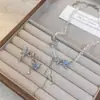 Collar con Borla de Mariposa de Perlas Transparentes Estilo Vacaciones de Verano para Mujer Personalidad Sencilla Versátil Cadena de Collar Elegante Cadena para Clavícula