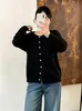 Cardigã de tricô casual com gola redonda para mulheres plus size, estilo outono 2026, jaqueta raglan simples e solta para mulheres plus size