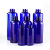 Directo de Fábrica Mascota 500ml 1000ml Azul Translúcido Tapa Antirrobo 42mm Materia Prima de Aceite Esencial Botella para Sub-embotellado de Loción Química