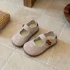 Zapatos de Cuero de Moda para Niñas 2026 Nuevo Modelo Principios de Otoño Zapatos Individuales de Ante Poco Profundos para Niñas Suela Suave Mocasines Versátiles