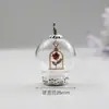 Criativo Papai Noel Árvore de Natal Boneco de Neve Cobertura de Vidro Transparente Pingente Série de Natal Chaveiro Pingente de Presente