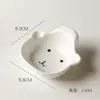 Prato de molho de cerâmica bonito Prato de salada Talheres brancos Prato de desenho animado doméstico Prato criativo infantil Prato de lanche
