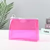 Bolsa Transparente con Cremallera de PVC Bolsa de Plástico para Cosméticos de PVC Bolsa Estéreo para Papelería Bolsa de Viaje Bolsa para Artículos de Tocador y Cosméticos en stock