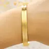 Venta caliente transfronteriza pulsera abierta en forma de C pulsera DW personalidad europea y americana ranura geométrica lisa de acero inoxidable pulsera