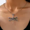 Moda Xiyin Transfronteiriça Versátil Exquisito Elegante Design Personalizado Elemento Libélula Longo Cravejado de Diamantes Brilhante Acessório para Mulheres