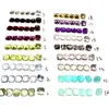 Labradorita Natural, Ametista, Citrino, Granada Vermelha, Água-marinha, Peridoto, Granada Roxa, Topázio Branco, Amazonita 4*4MM