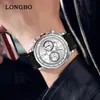 Nuevo reloj para hombre Longbo, reloj de pulsera de lujo para hombre de negocios, popular en Douyin, venta directa del fabricante 83821