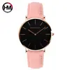 Hannah Martin Reloj de Cuarzo Impermeable de Moda Sencilla Rosa Bosque Trendy Correa de Estudiante Reloj para Mujer