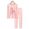 Conjunto de Ropa de Otoño para Niños, Nuevo Conjunto de Ropa Interior de Algodón Clase A, Ropa de Casa para Niños y Niñas, Estilo Nuevo