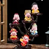 Adornos de Cinco Bendiciones Estante de Exhibición para Oficina Regalos de Apertura de Tienda Decoraciones para Gabinete de Vino en Casa Entrada Buda