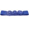 Cinto de Flor Cor Jeans Elástico Ajuste Elástico Saia Jeans Vedação Decorativa da Cintura Vestido Camisa Ins