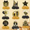 Artigos para Festa de Primeiro Aniversário com Tema Dourado da Amazon, Decorações de Favo de Mel, Decorações de Mesa