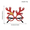 Gafas Decorativas Navideñas Monturas Accesorios para Fiestas Infantiles Gafas con Cuernos de Reno de Papá Noel Decoración Navideña Regalos
