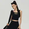 Chaleco deportivo de verano para mujer con almohadillas en el pecho, top de yoga todo en uno para moldear la espalda de Pilates, shorts de entrenamiento para correr y fitness