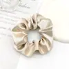 Scrunchie Vintage de Cristal e Cetim Transfronteiriço Alta Elasticidade Prendedor de Cabelo Feminino Coreano Scrunchie de Tecido de Cor Sólida Amazon