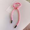 HD7497A06 Color Caramelo Mismo que el Influencer de Internet Cuerda de Mano con Hebilla Dorada de Alfabeto Cuerda de Pie Colorida Dopamina Colgante para Bolso