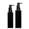 Botellas portátiles de tamaño de viaje: Botellas cuadradas de PET con bomba de 100 ml para productos de cuidado de la piel, y botellas de 200 ml para aceite limpiador, sérums y lociones