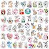 50 hojas de pegatinas de grafiti de conejo de Byunnie Boo, pegatinas impermeables para maletas, portátiles, teléfonos móviles y coches.