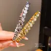 Pulsera geométrica de circonita chapada en oro real de 18k, sensación de lujo ligero de alta gama, diseño de nicho, joyería versátil al por mayor