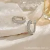 Brincos com Semi-Círculo de Diamante Brilhante Estilo Coreano Brincos de Zircônia Moda Simples Francesa Micro-Incustados com Diamantes Comércio Exterior Europa e América