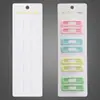 Tarjeta de Pinza para el Cabello Blanca Leche de PVC Estampado en Caliente 20X6.4 Tarjeta de Pinza para el Cabello Infantil Cartón de Pinza para el Cabello Cuatro Ranuras para Tarjetas Tarjeta Larga de PVC