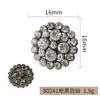 Fivela de Flores Desabrochando Metal Strass Liga de Zinco Strass Estilo Costurado à Mão Acessório Decorativo de Alta Qualidade Fivela para Roupas Femininas Trajes Formais Sapatos Chapéus