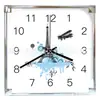 Reloj de Cuarzo Cuadrado Personalizado, Reloj Cuadrado Simple y Creativo para Sala de Estar, Reloj Silencioso de Exportación, Reloj Cuadrado de Plástico