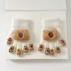 Guantes de Peluche de Gatito para Niñas, Nuevo Estilo de Invierno, Cálidos, Lindos, Separados por Dedos, Compatibles con Pantalla Táctil, Guantes Kt a Prueba de Viento
