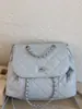 Bolso de Mano Acolchado con Cadena Estilo Coreano Mochila Pequeña Bolso de Hombro Único Cruzado Doble Hombro Nuevo de Primavera 2026 de Moda