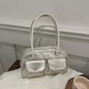 2024 Nuevo Bolso Vintage Combinable Bolso de Hombro Sencillo y a la Moda Bolso de Hombro Único Bolso de Viaje para Mujer de Color Sólido