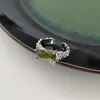 Anel Quadrado Elegante Doce e Cool de Zircônia para Mulheres Fresco Nicho Estiloso Estilo Ins Prata S925 Anel Aberto Anel de Dedo Indicador