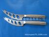 Cuchillo para Queso de Acero Inoxidable F-012E-1 con Mango Hueco, Cuchillo para Mantequilla, Cuchillo para Mantequilla, Cuchillo de Cuatro Agujeros Divididos