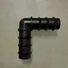 Tubería de PE 16 20 25 Codo recto de unión tee de derivación tuerca doble válvula de derivación Riego por goteo de microaspersión para invernadero Accesorios