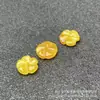 Jade Amarillo Natural Flor de la Paz Flor de Transferencia Accesorios para Joyería Hechos a Mano Accesorios para Joyería DIY Cuentas Espaciadoras Listos para la Venta