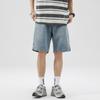 Shorts Jeans Masculino Verão Soltos Casuais Calças Masculinas Verão High Street Americana Rasgados Masculino Verão