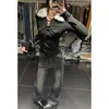Jeans Americano Retro Resistente Lavado com Strass Boca de Sino para Mulheres, Tamanho Grande Estilo Y2K, Corte Justo, Calça Longa Casual que Valoriza a Silhueta