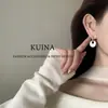 Pendientes de esmalte vintage de lujo alto para mujer, aros de diseñador, nuevos modelos populares 2026, clips para orejas y tachuelas