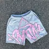 Amazon Transfronterizo Marca de Moda Estampado de Letras Tops Holgados de Manga Corta Street Hip-Hop Europeo y Americano Camisetas y Shorts para Hombre y Mujer