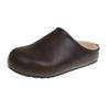 Chinelos Mao Mao Femininos Roupa Externa 2024 Novo Outono e Inverno Fundo Plano Para Grávidas Homens Preguiçosos Baotou Meia-Calça Shoes Birkenneth com Forro de Lã