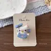 Tecido de Desenho Animado Novo Coreano Algodão Recheado Menina Gato Kt Botão Fofo Faixa de Cabeça Infantil Faixa de Cabelo Menina Acessórios de Cabelo Macios Fofos