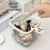 Papelera de Escritorio, Caja de Almacenamiento de Lujo Ligero, Gomas para el Cabello de Niñas, Pinzas para el Cabello, Almacenamiento de Accesorios para el Cabello, Caja Transparente para Cosméticos