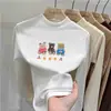 Camiseta de manga larga con cuello medio para niñas, capa base de forro polar de doble cara, nuevo estilo otoño/invierno 2026, top interior grueso para niños