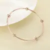 Moda Transfronteriza Joyería Personalizada Múltiples Especificaciones Pulsera de 2 mm Estilo Frío Redonda Multicapa Pulsera de Acero de Titanio Joyería al por Mayor