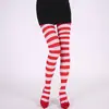 Meias Listradas de Halloween e Natal Acessórios de Fantasia para Festa Meias Acima do Joelho Meias-Calça Listradas Geração de Suporte